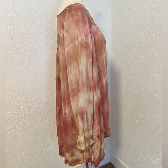 CP Shades One of a Kind Tie Dye Silk Tunic Blouse - Picture 4 of 9